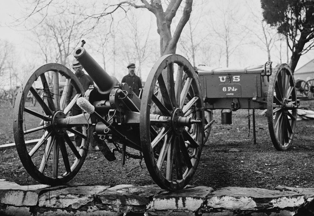 Model 1861 6 Pounder Wiard Rifled Field Gun Usa A4 Photo Print