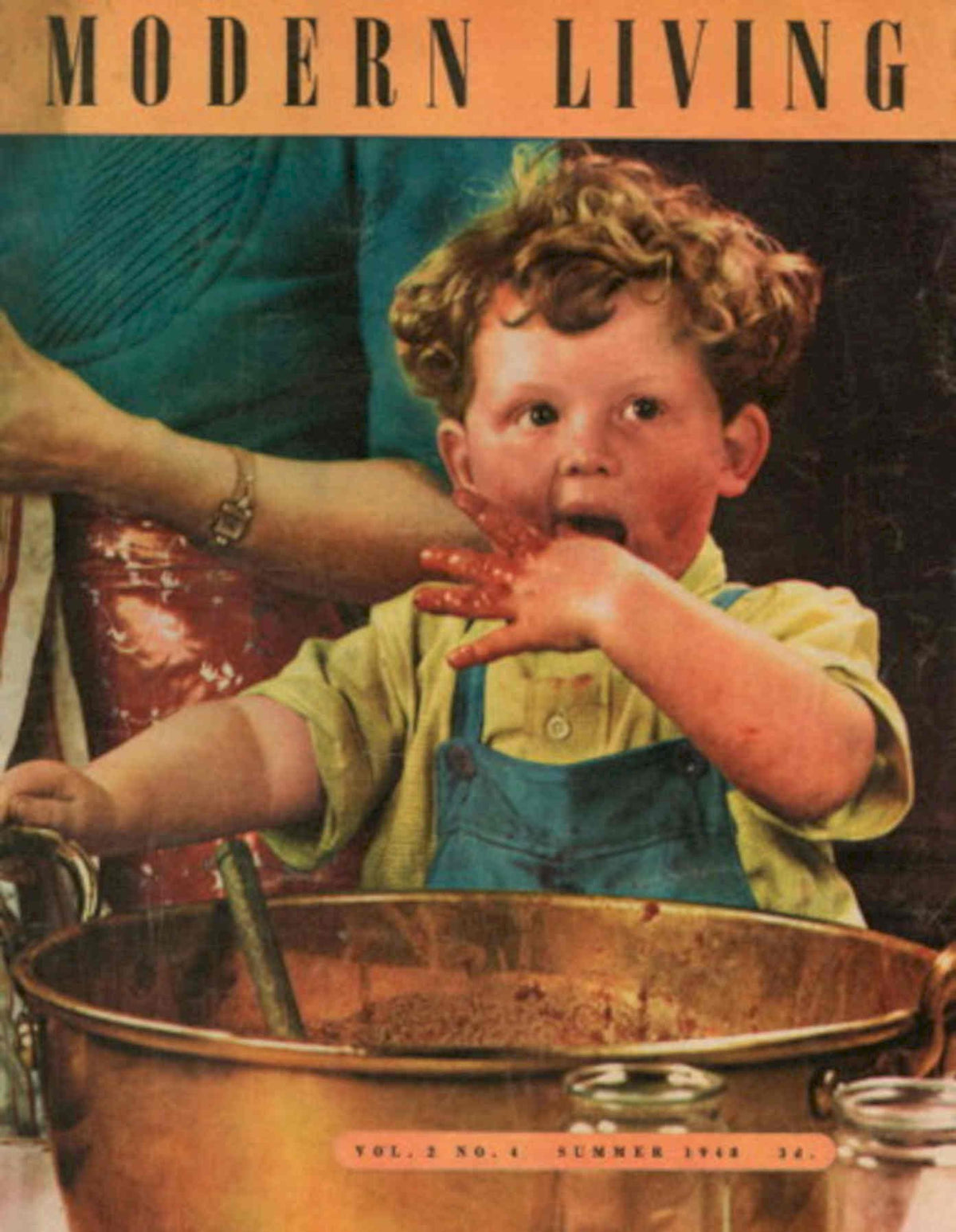 Modern Living Jam 1940s Vintage Retro Advert Poster