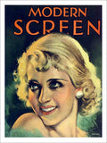 Modern Screen Bette Davis Magazine Cover 1930s Vintage Retro Advert Poster A4 P