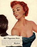 Modess Woman Dress 1950s Vintage Retro Advert Poster