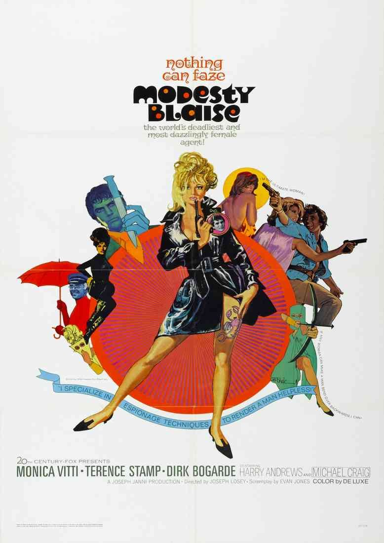 Modesty Blaise 01 Film A4 Photo Print
