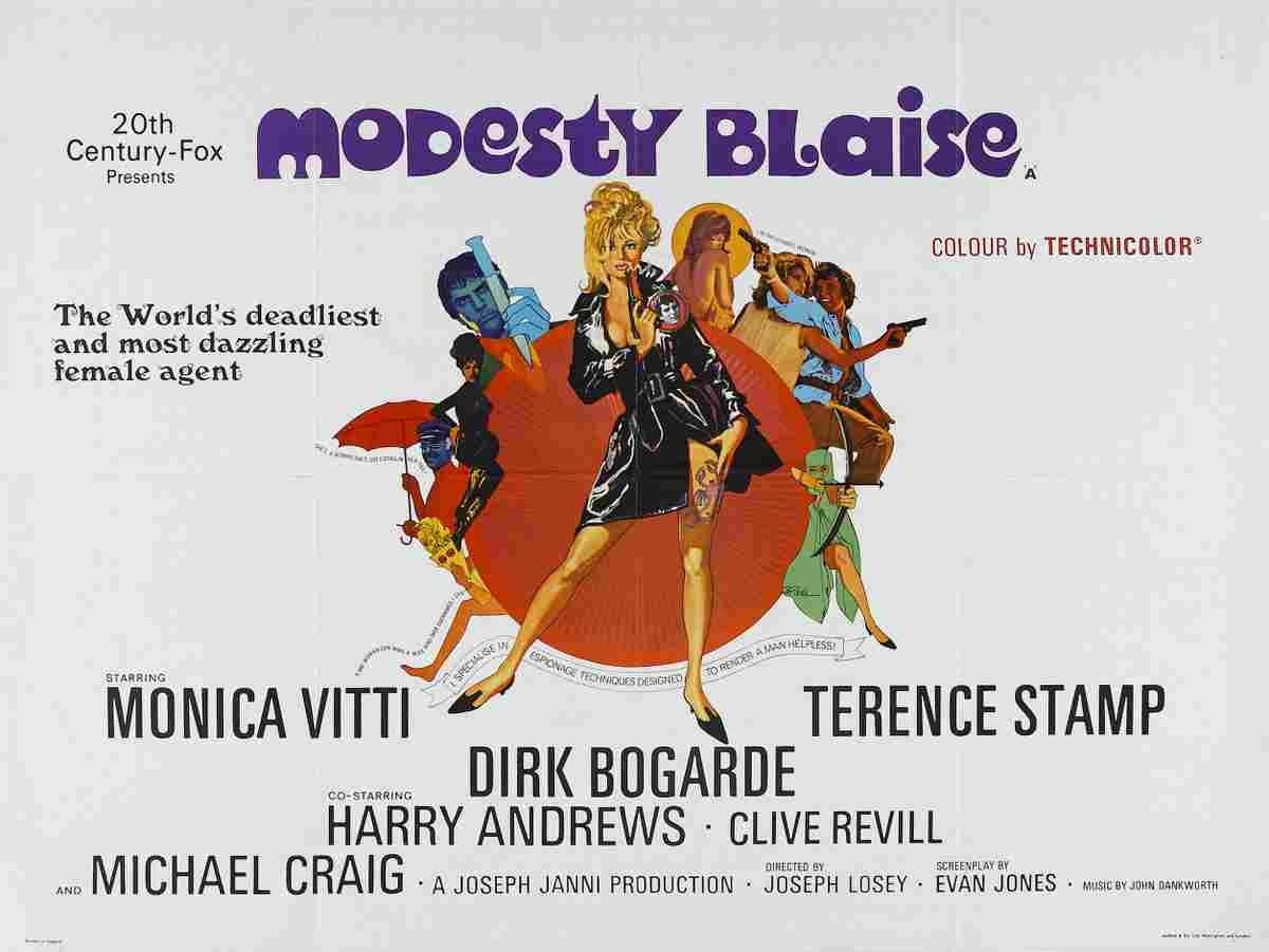 Modesty Blaise 02  film star poster A4 Photo Print