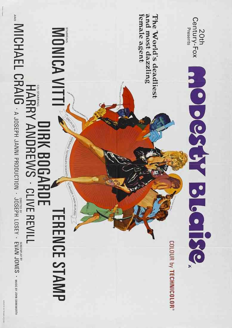 Modesty Blaise 02 Film A4 Photo Print