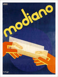 Modiano Cigarette Papers Art Deco Advert 1930s Vintage Retro Advert Poster A4 P