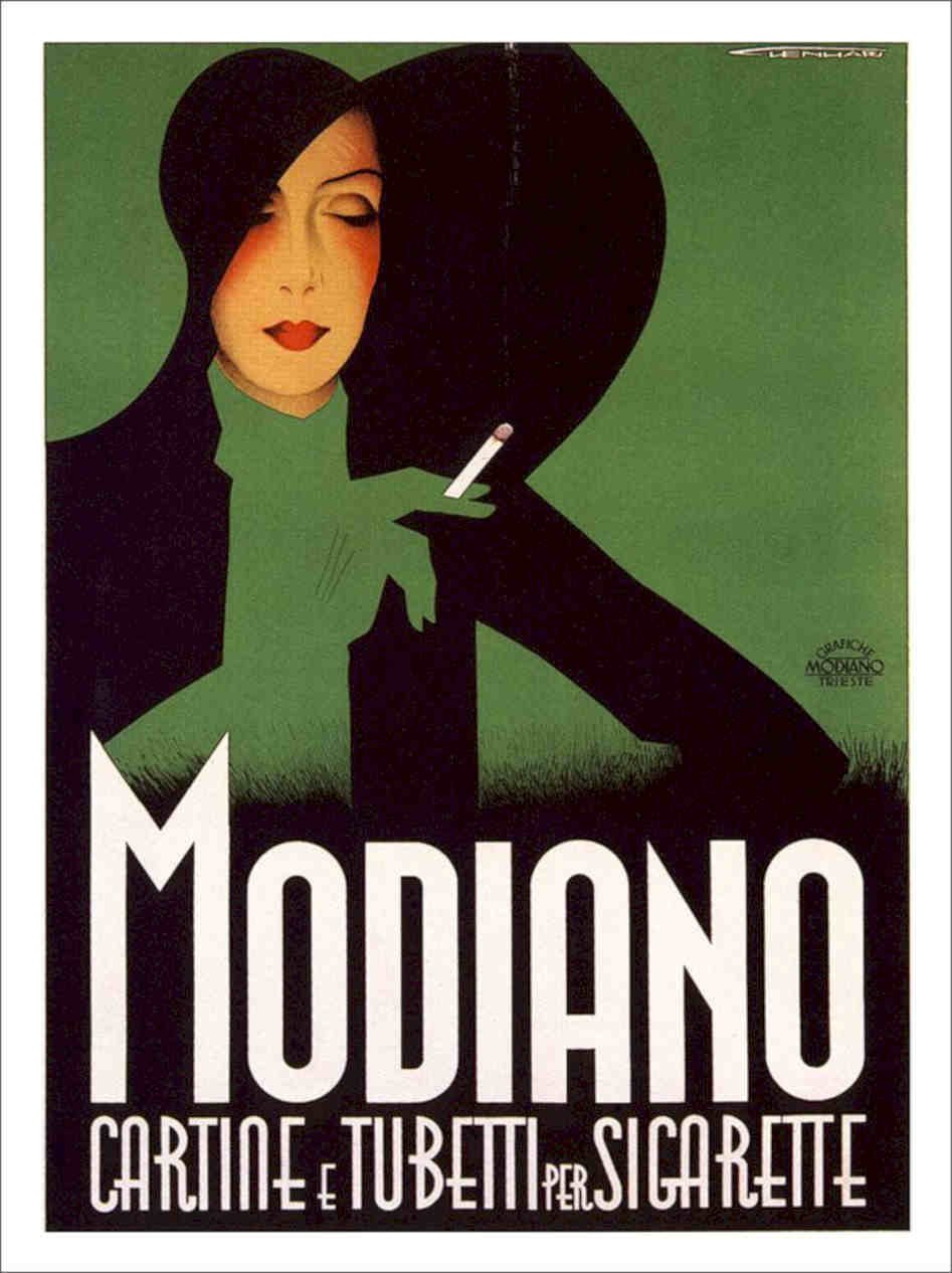 Modiano Franz Lenhart Cigarette Poster 1936 Vintage Retro Advert Poster A4 Phot