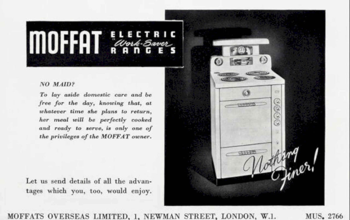 Moffat Electric Range Vintage Retro Advert Poster A4 Photo Print