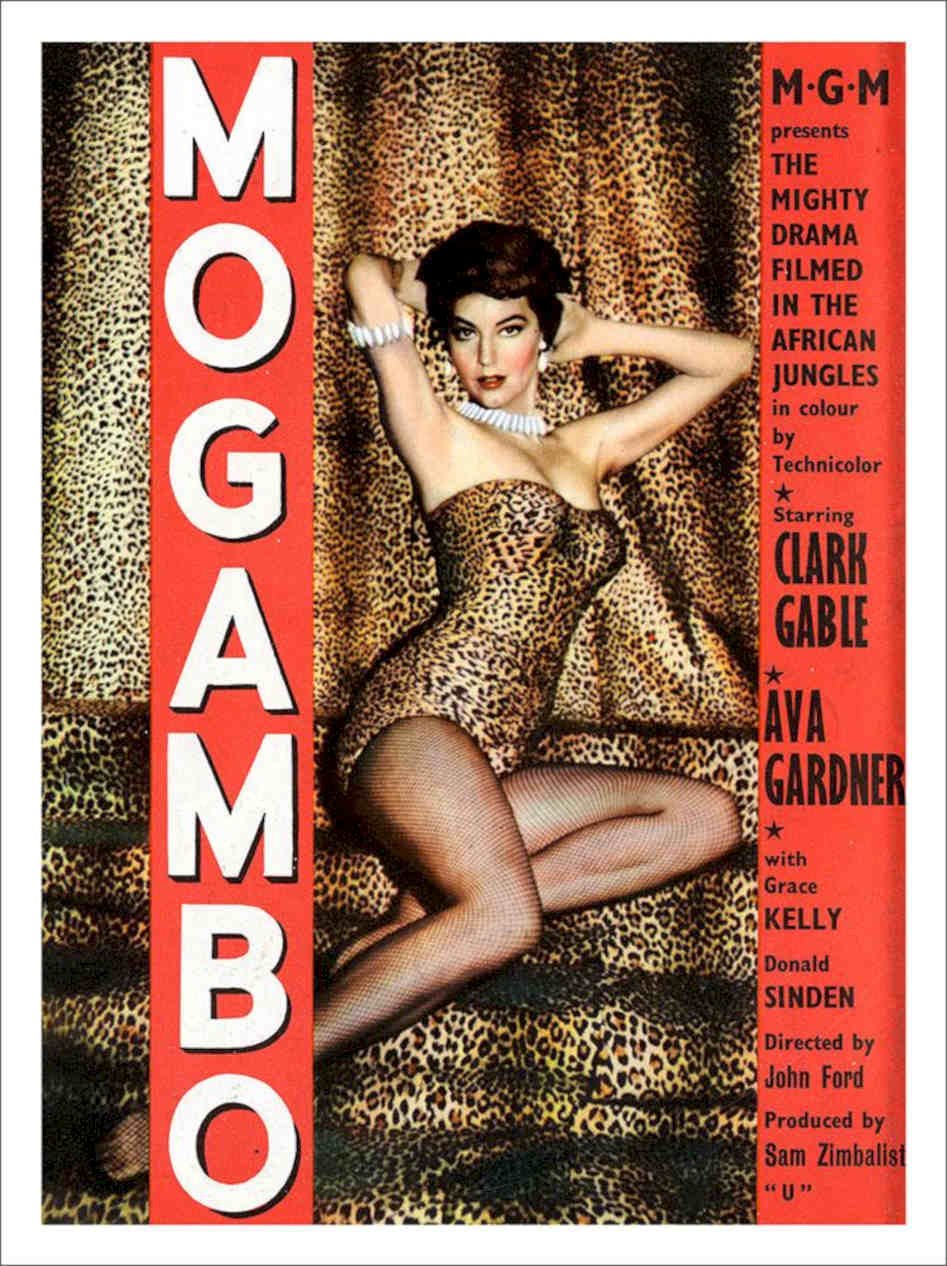 Mogambo Ava Gardner Movie Poster Vintage Retro Advert Poster A4 Photo Print