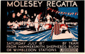 Molesey Regatta Rowing Vintage Retro Advert Poster A4 Photo Print