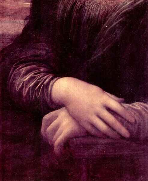Mona Lisa Detail 2 by Da Vinci A4 Photo Print