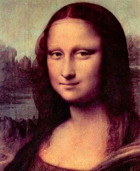 Mona Lisa Detail by Da Vinci A4 Photo Print