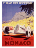 Monaco 1935 Vintage Retro Advert Poster A4 Photo Print