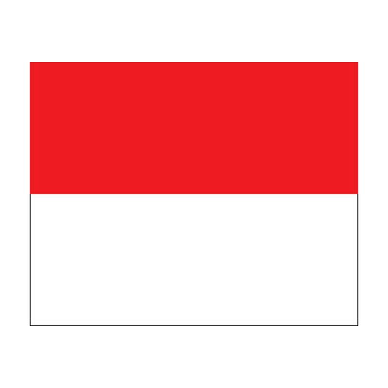 Monaco Flag N1360 A4 Photo Print