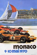 Monaco70Late Advert A4 Photo Print