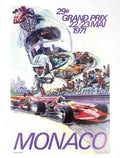 Monaco71 Vintage Advert A4 Photo Print