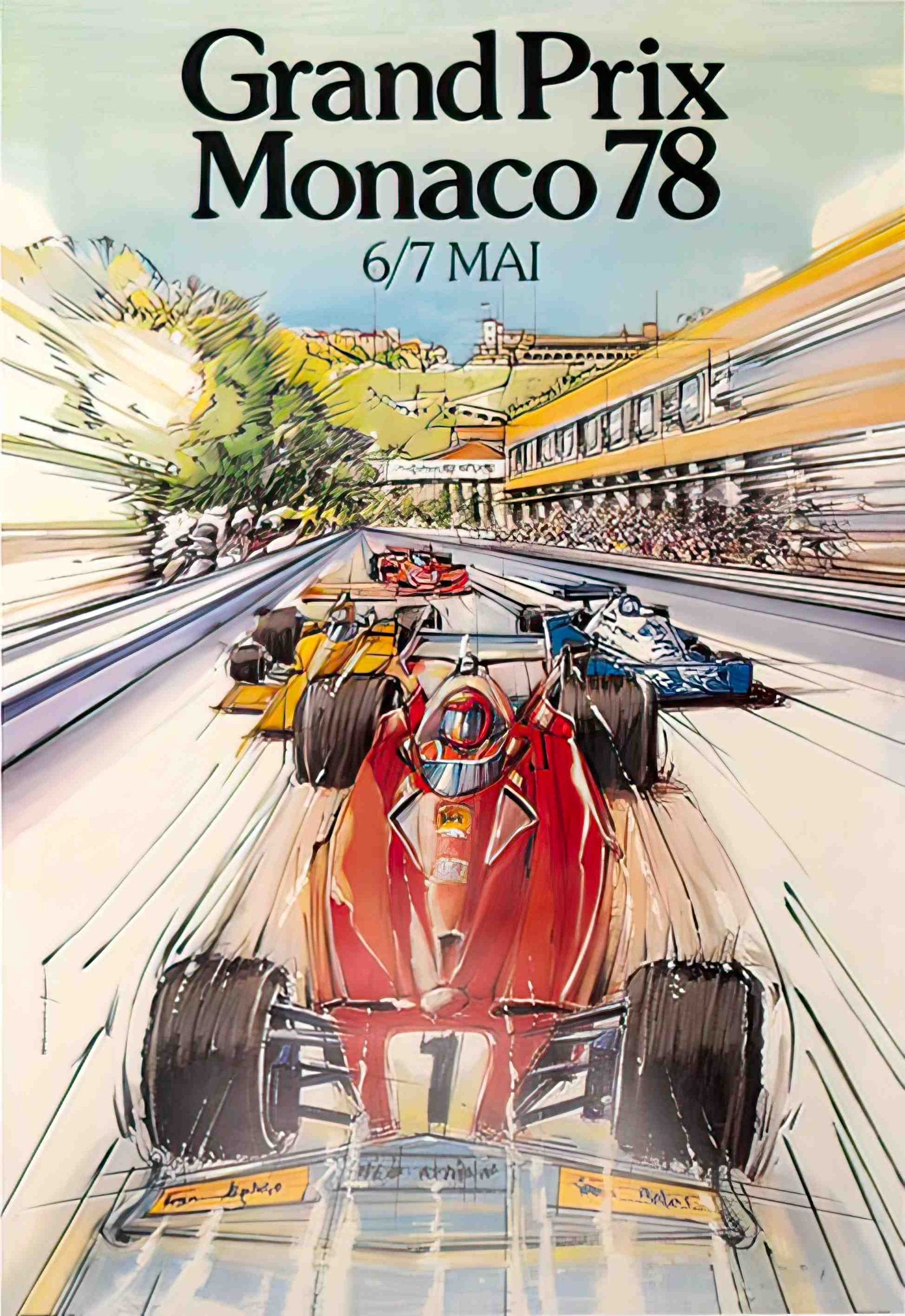 Monaco78 Advert A4 Photo Print