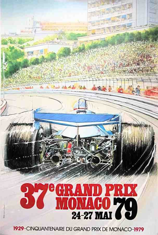 Monaco79 Vintage Advert A4 Photo Print