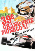 Monaco81 Vintage Advert A4 Photo Print