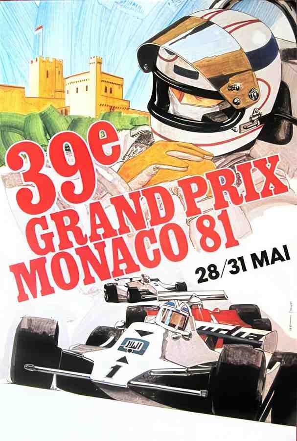Monaco81 Vintage Advert A4 Photo Print