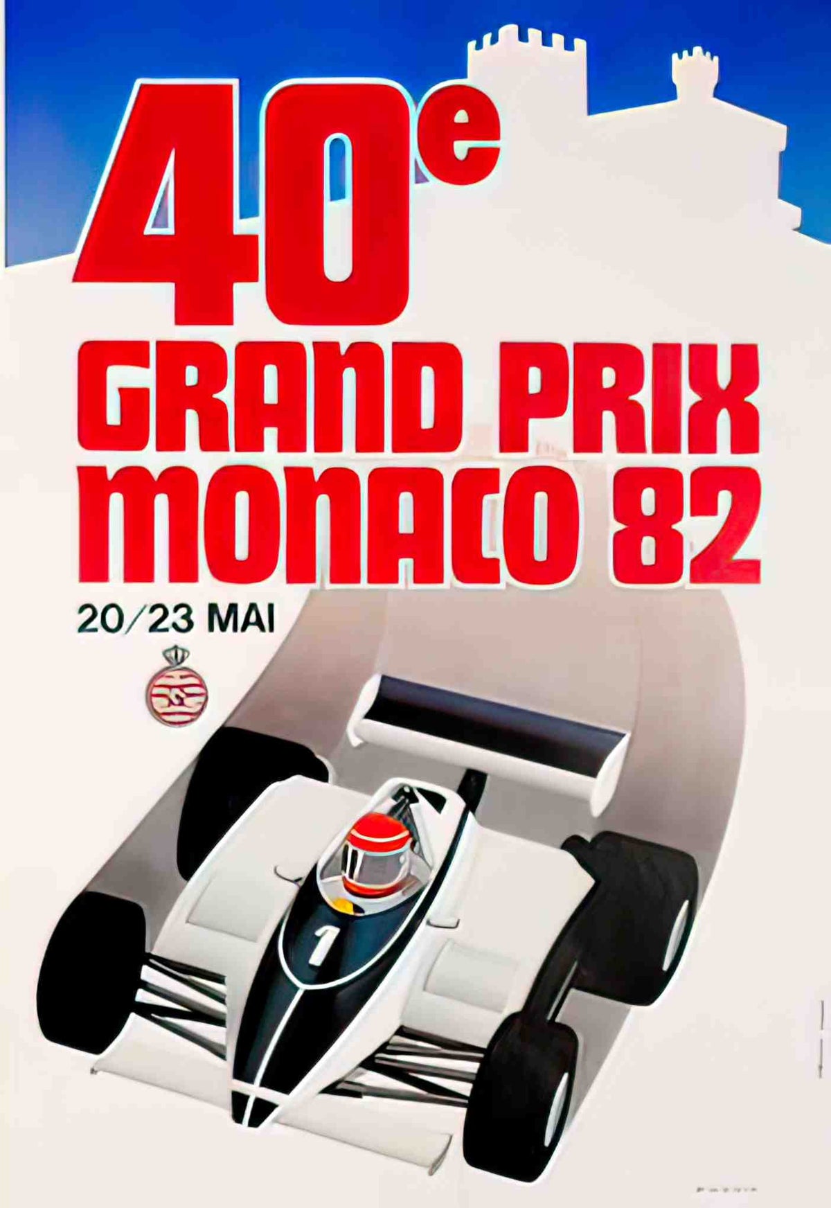 Monaco82 Advert A4 Photo Print