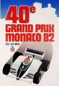 Monaco82 Vintage Advert A4 Photo Print
