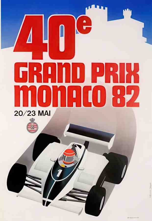 Monaco82 Vintage Advert A4 Photo Print