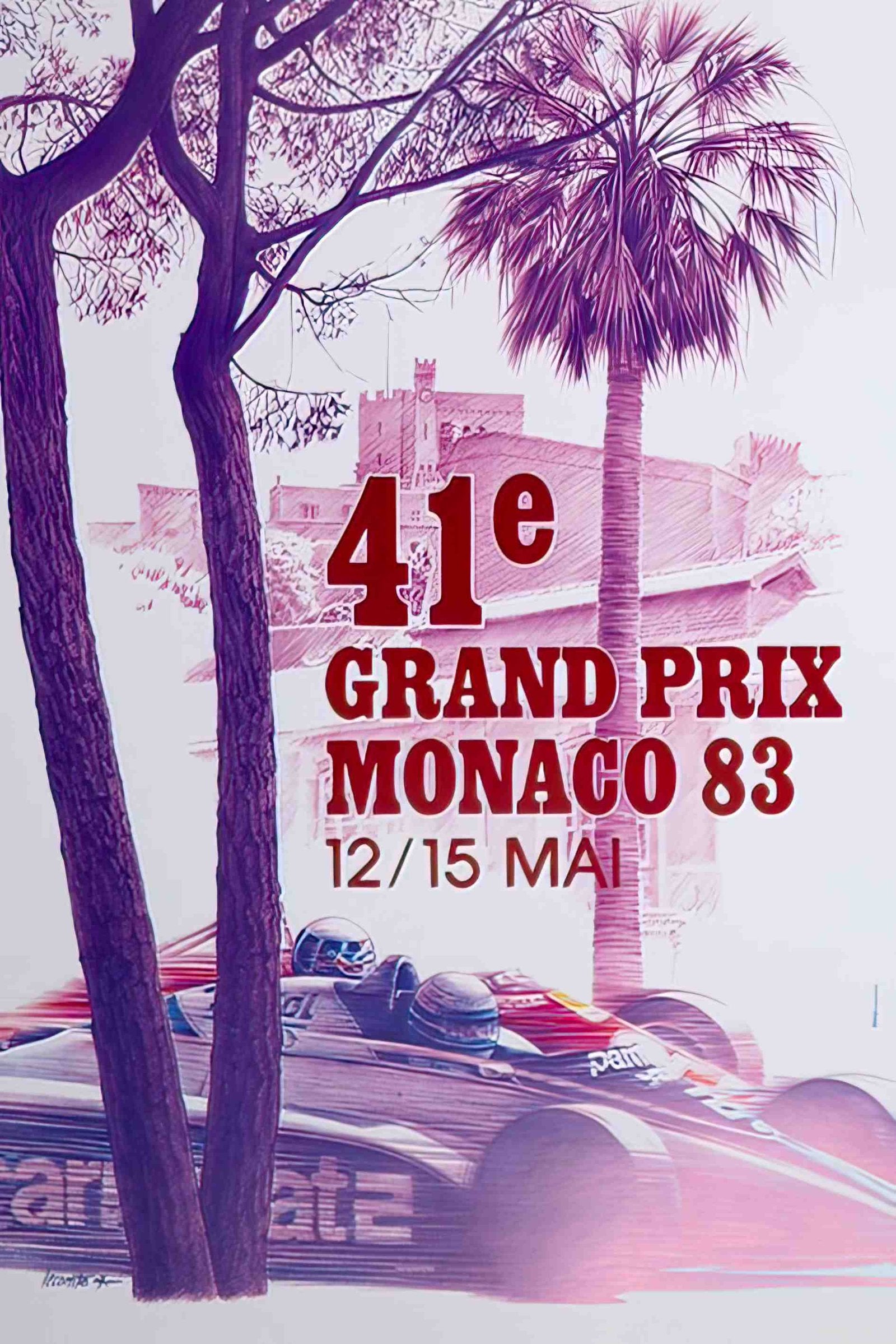 Monaco83 Advert A4 Photo Print