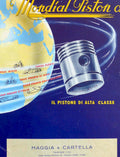 Mondial Piston Flyer Vintage Retro Advert Poster A4 Photo Print