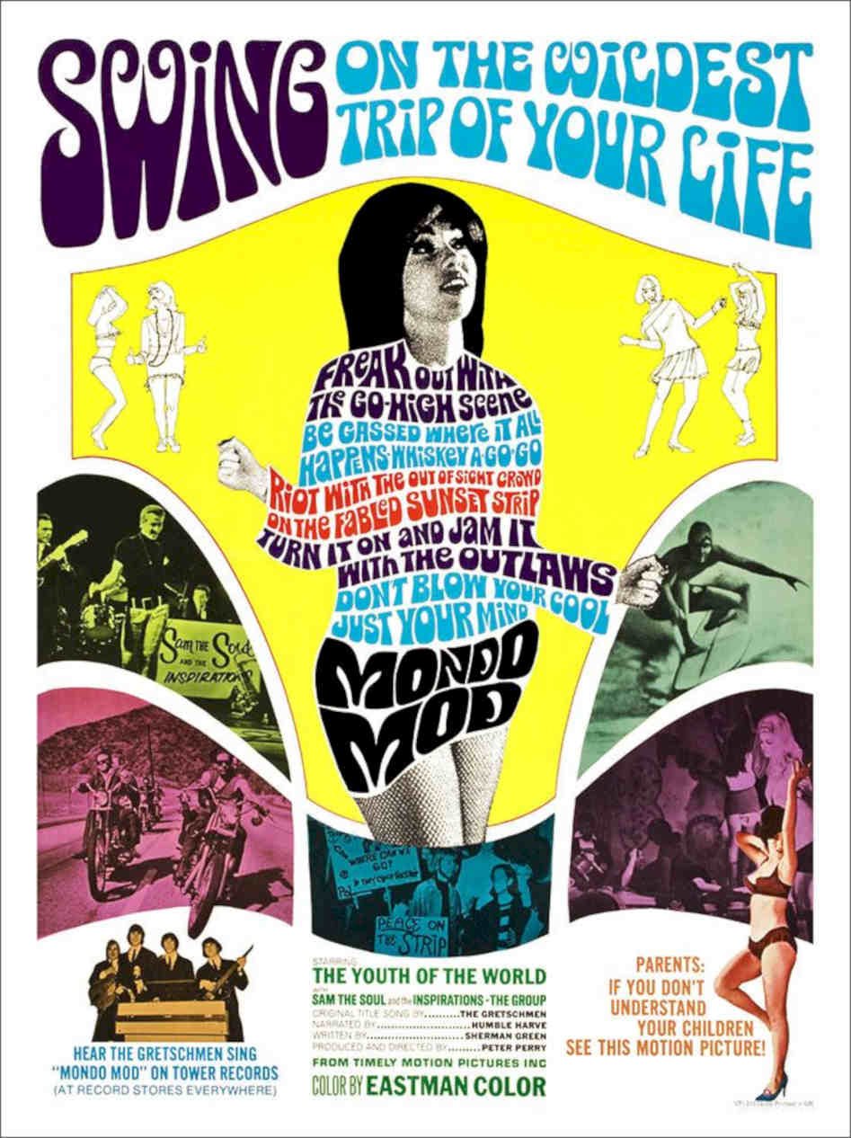 Mondo Mod Vintage Retro Advert Poster A4 Photo Print