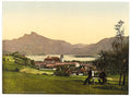 Mondsee & Schafberg Upper Austria Vintage A4 Photo Print