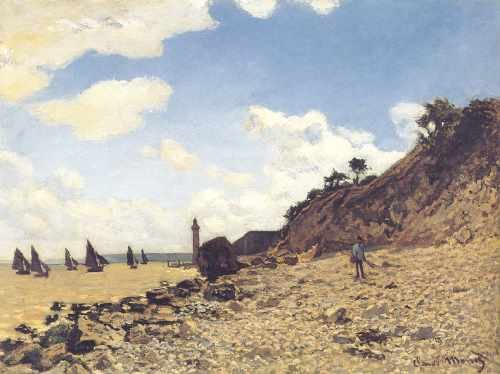 Monet Beach At Honfleux A4 Photo Print