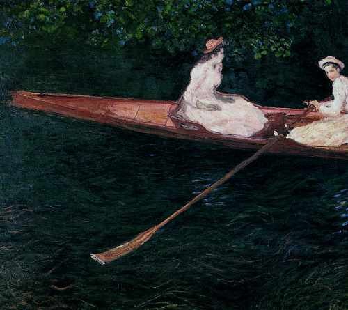 Monet Boating On The River Epte 1887 A4 Photo Print