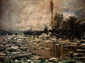 Monet Break Up Of Ice Lavacourt A4 Photo Print