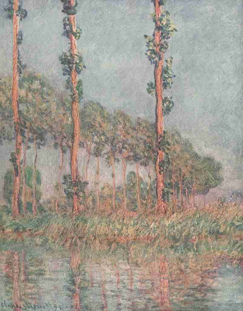 Monet Claude 1840 1926 Claude Monet 1921 Three trees autumn effect A4 Photo Print