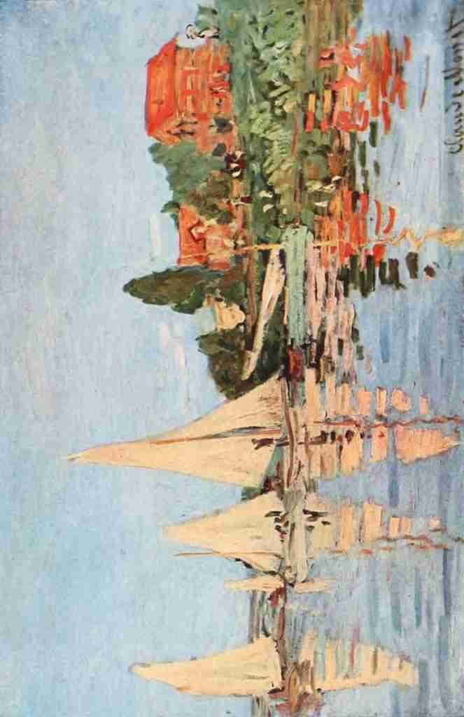 Monet Claude 1840 1926 Regatta at Argenteuil Vintage A4 Photo Print