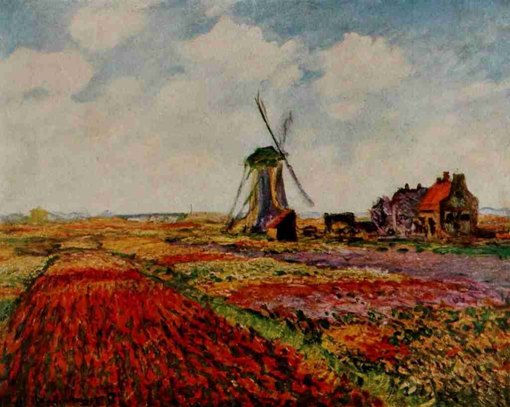 Monet Claude 1840 1926 Tulips from Holland A4 Photo Print