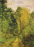 Monet Claude 1840 1926 Wooded path 1865 A4 Photo Print