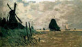 Monet Claude A Windmill Near Zaandam A4 Photo Print