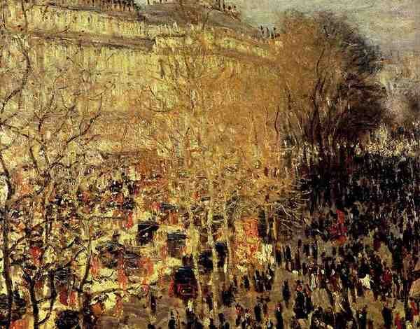 Monet Claude Boulevard Des Capucines A4 Photo Print