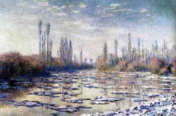 Monet Claude Floating Ice Near Vetheuil A4 Photo Print