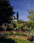 Monet Claude Garden In Flower At Sainte Adresse A4 Photo Print
