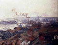 Monet Claude General View Of Rouen From St Catherines Bank A4 Photo Print