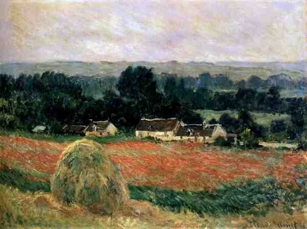 Monet Claude Haystack At Giverny 1886 A4 Photo Print