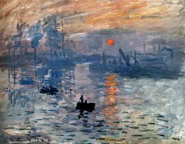 Monet Claude Impression Sunrise A4 Photo Print