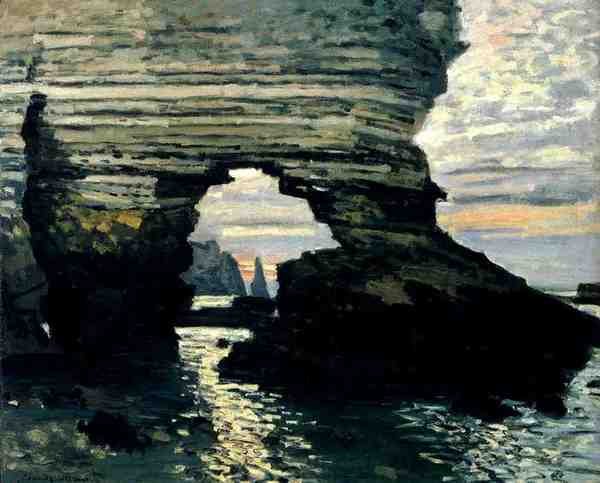 Monet Claude La Porte D Amount Etretat A4 Photo Print