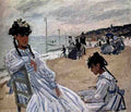 Monet Claude On The Beach At Trouville A4 Photo Print