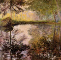 Monet Claude Pond At Montgeron A4 Photo Print