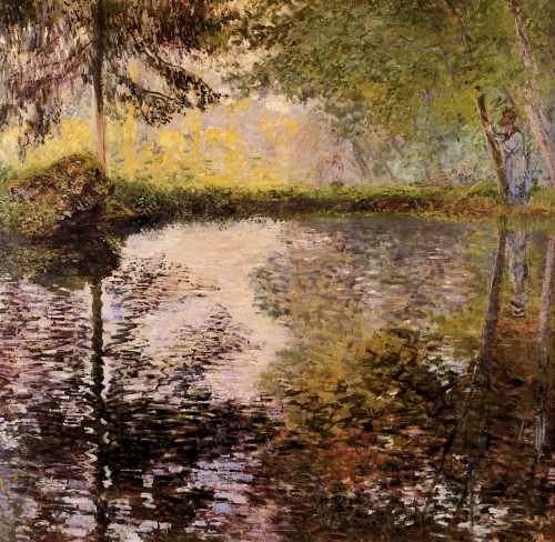 Monet Claude Pond At Montgeron A4 Photo Print