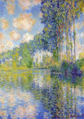 Monet Claude Poplars On The Epte stretcehd A4 Photo Print