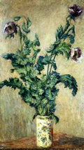 Monet Claude Purple Poppies A4 Photo Print