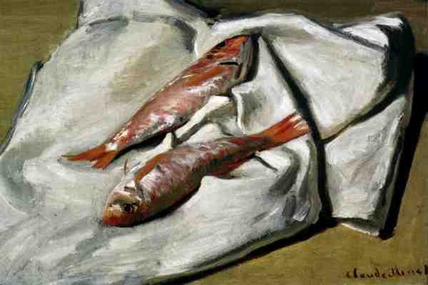 Monet Claude Red Mullet A4 Photo Print